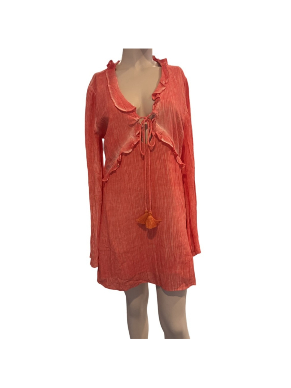 Rococo Sand Vibrant Orange Mini Dress - Picture 5 of 13